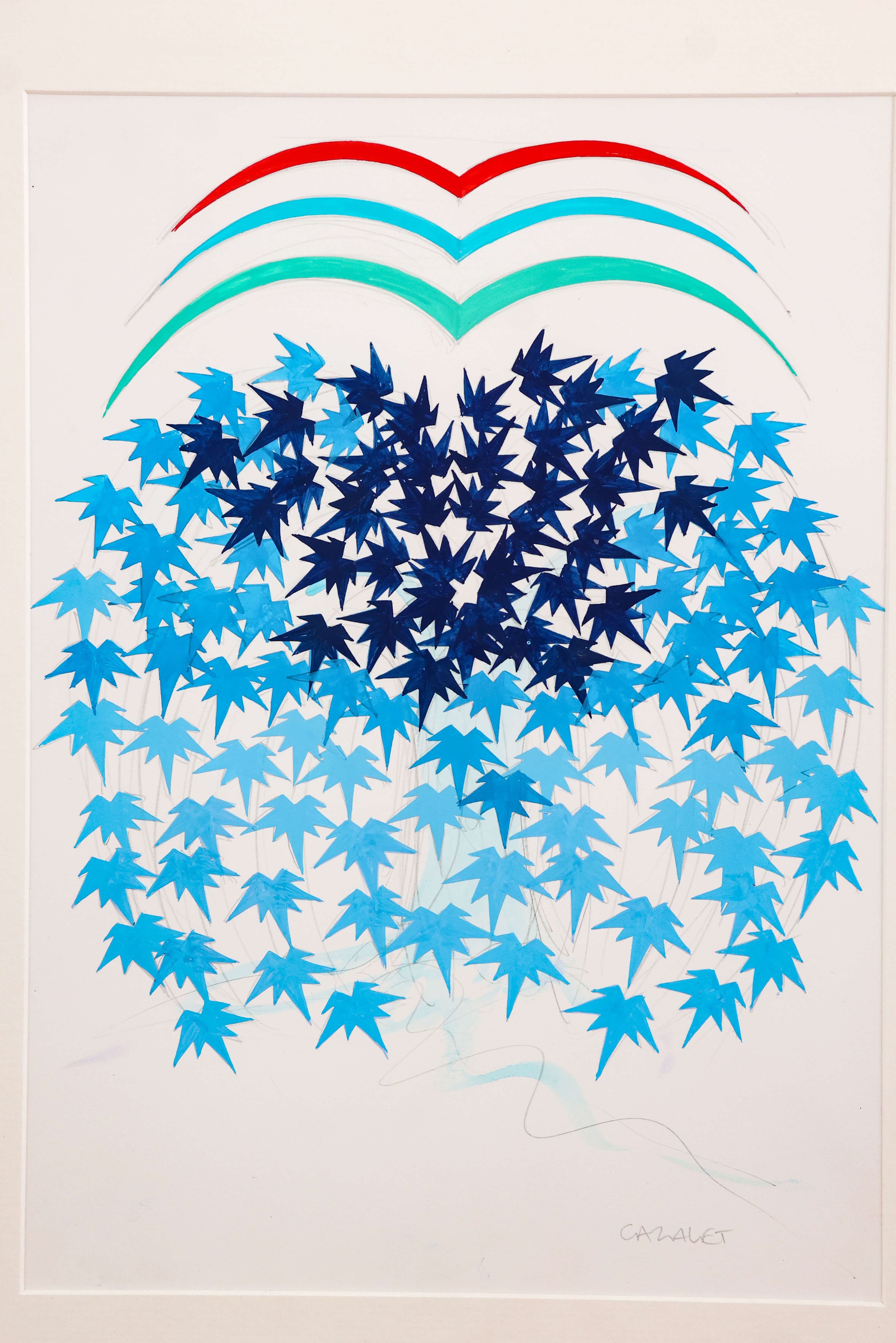 Cascading Leaves III by Catherine Cazalet