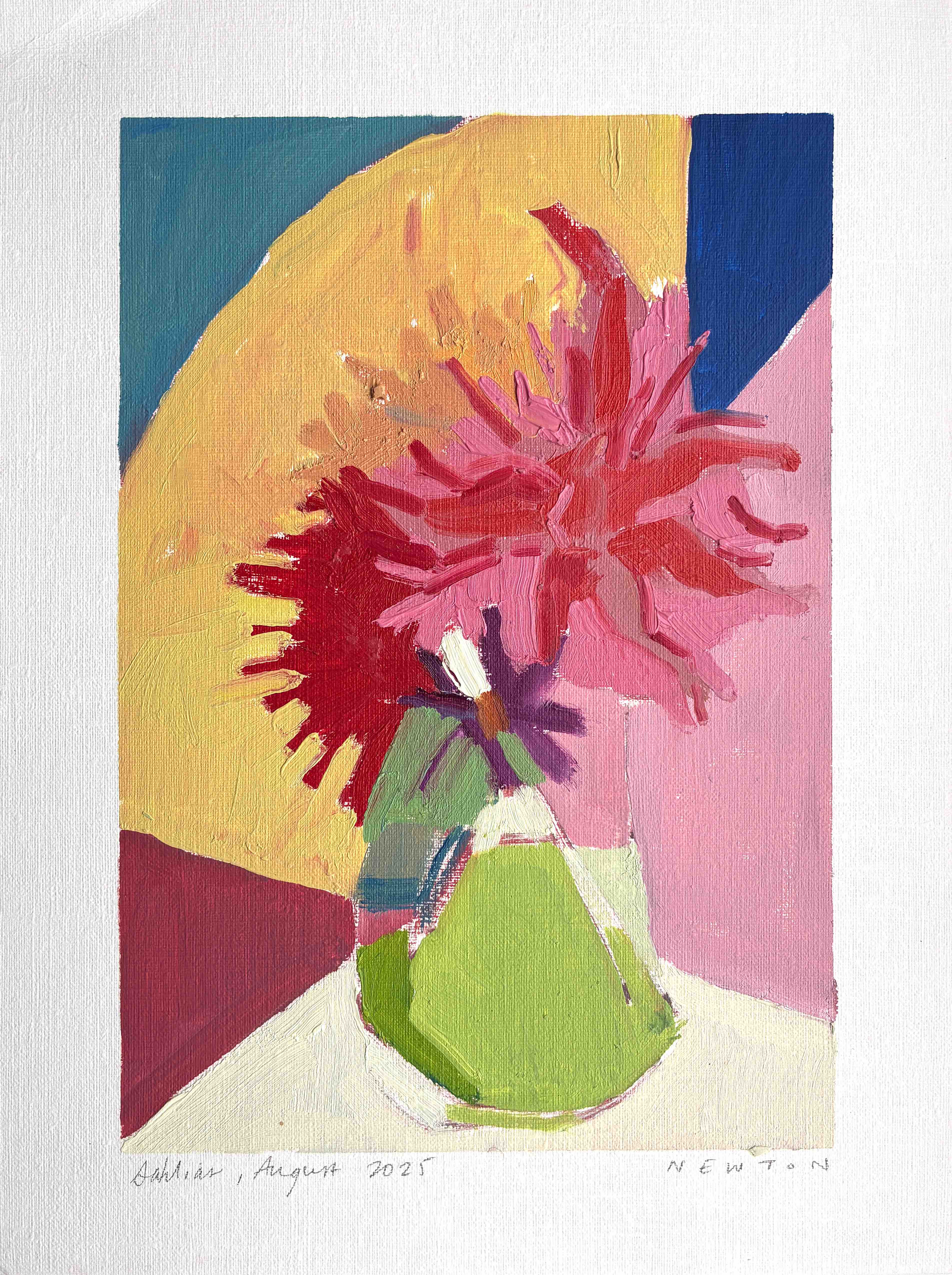 Dahlias, August 2025 by Sally Newton