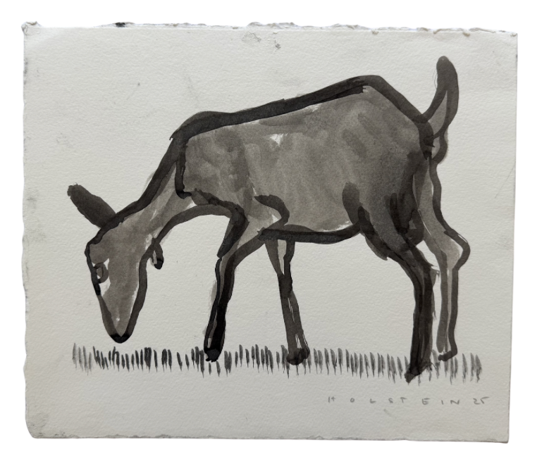 Grazing Goat II by Lizbeth Holstein