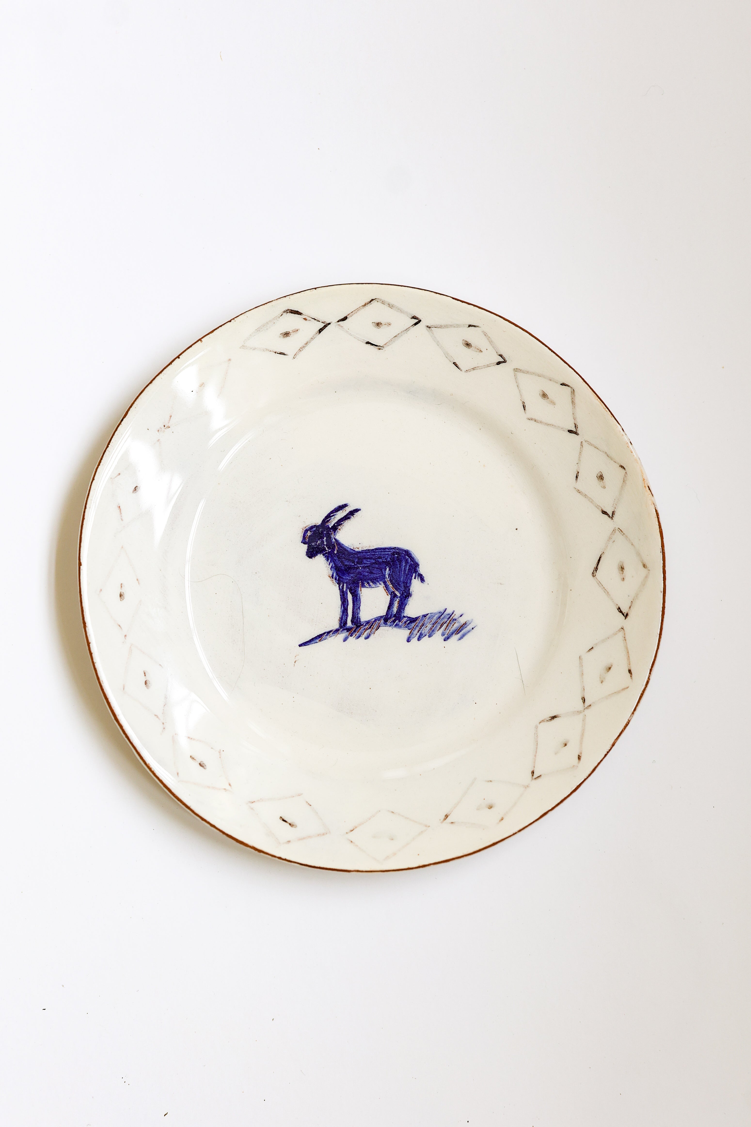 Morrocan Inspired Tea Plate - Grazing Goat by Linzi West