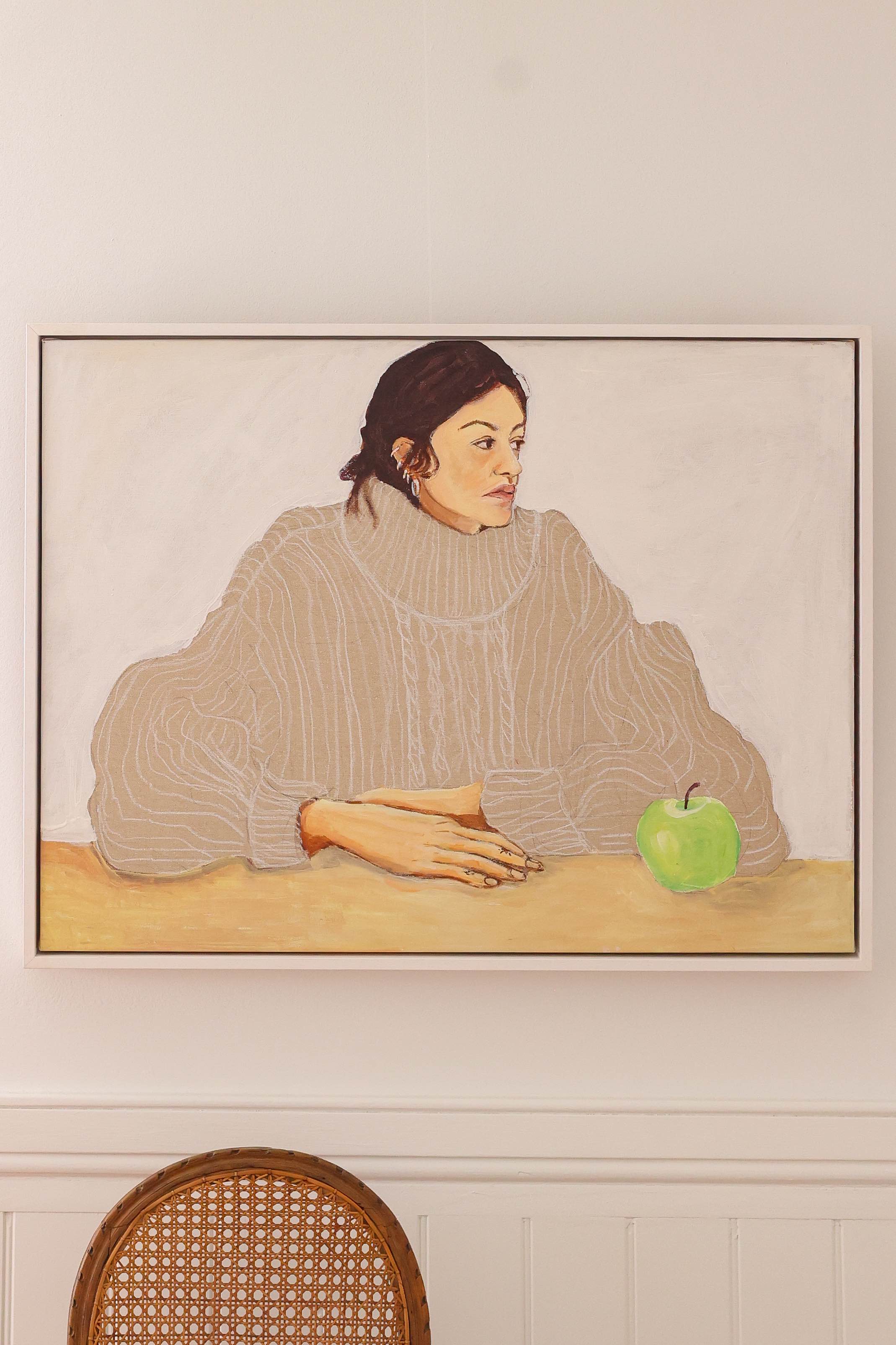Rose with Apple by Lizbeth Holstein