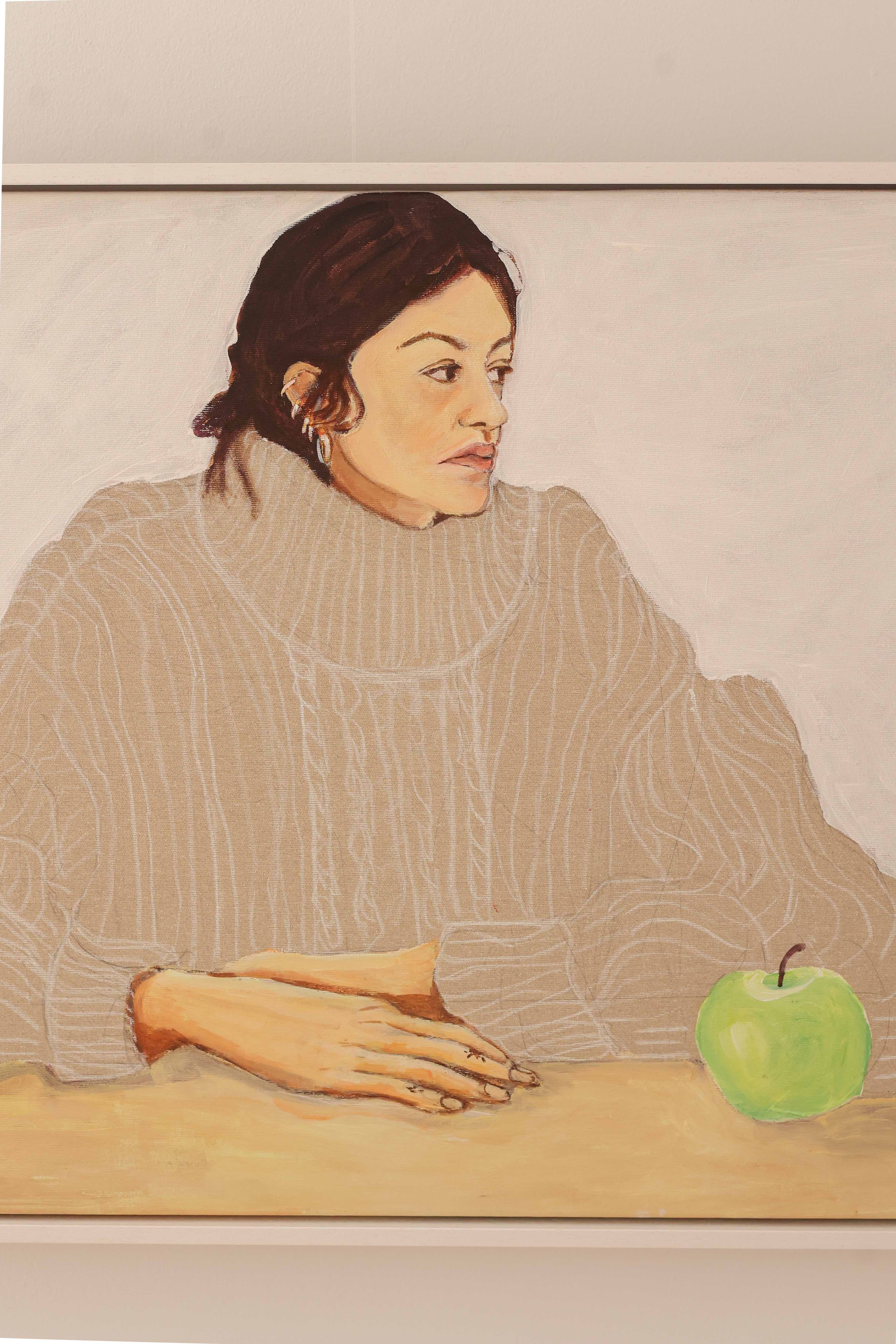 Rose with Apple by Lizbeth Holstein