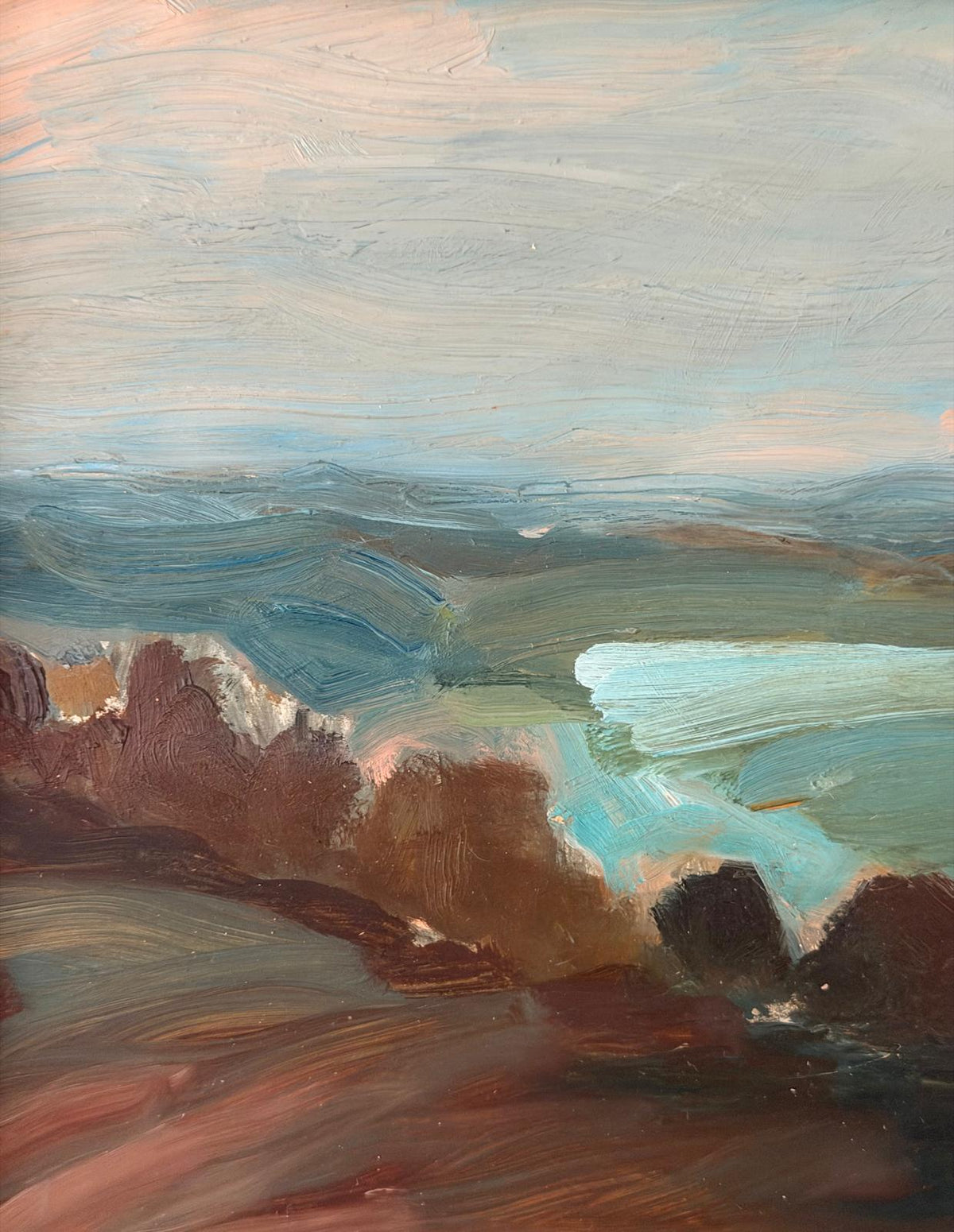 Stockbridge Down, January by Caroline Hall