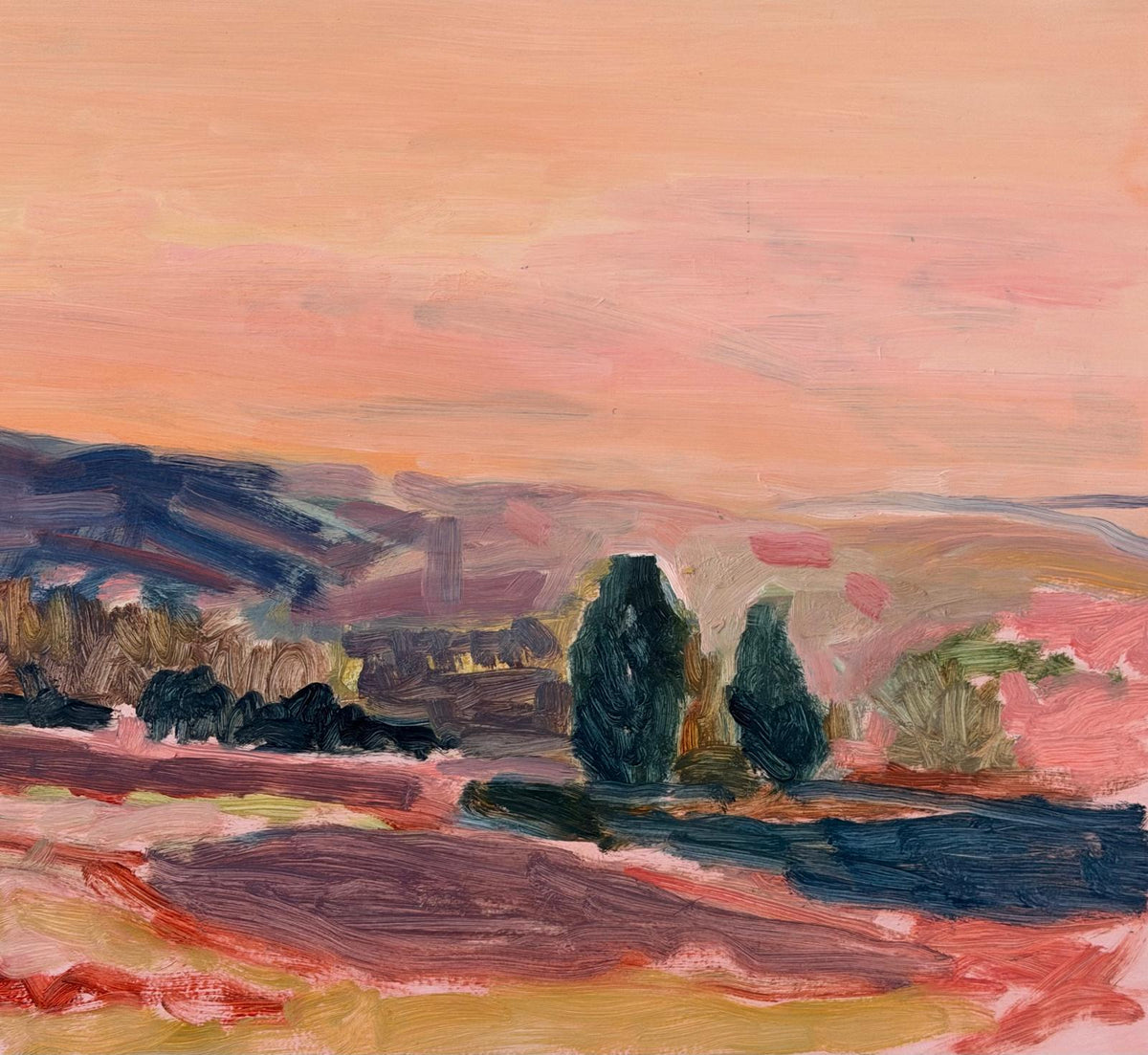 Sunrise over Bath, January by Caroline Hall