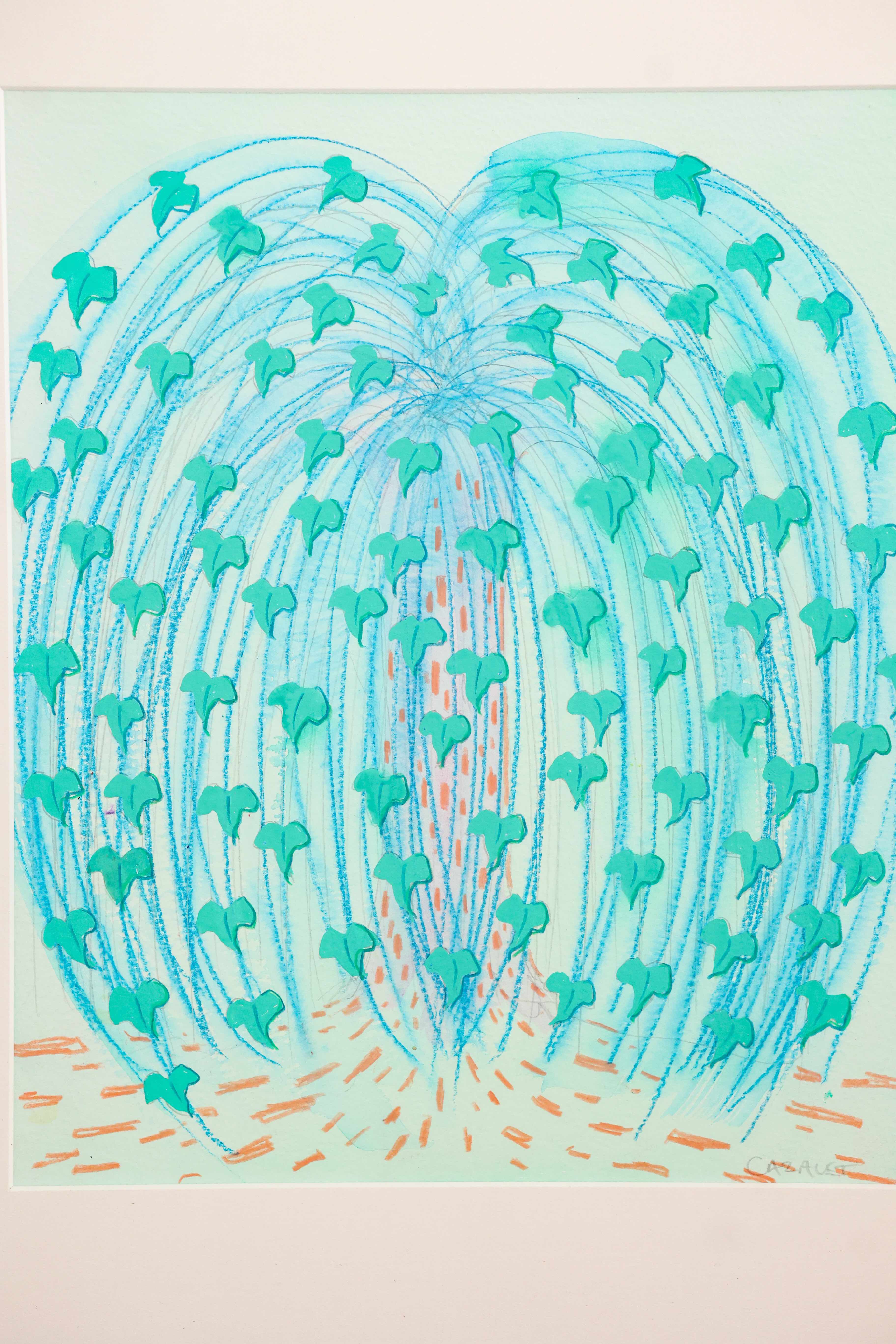 Cascading Leaves I by Catherine Cazalet