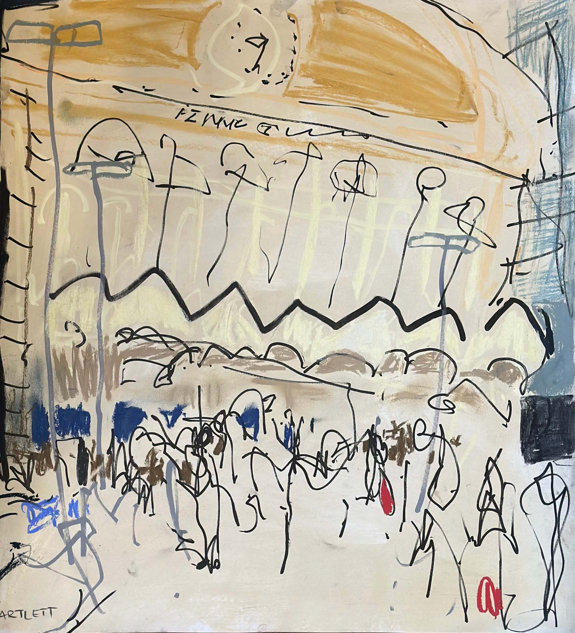 Painting of Fenchurch Street Station by Sophie Bartlett
