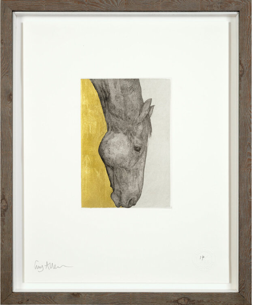 Horse Study, Gold by Guy Allen