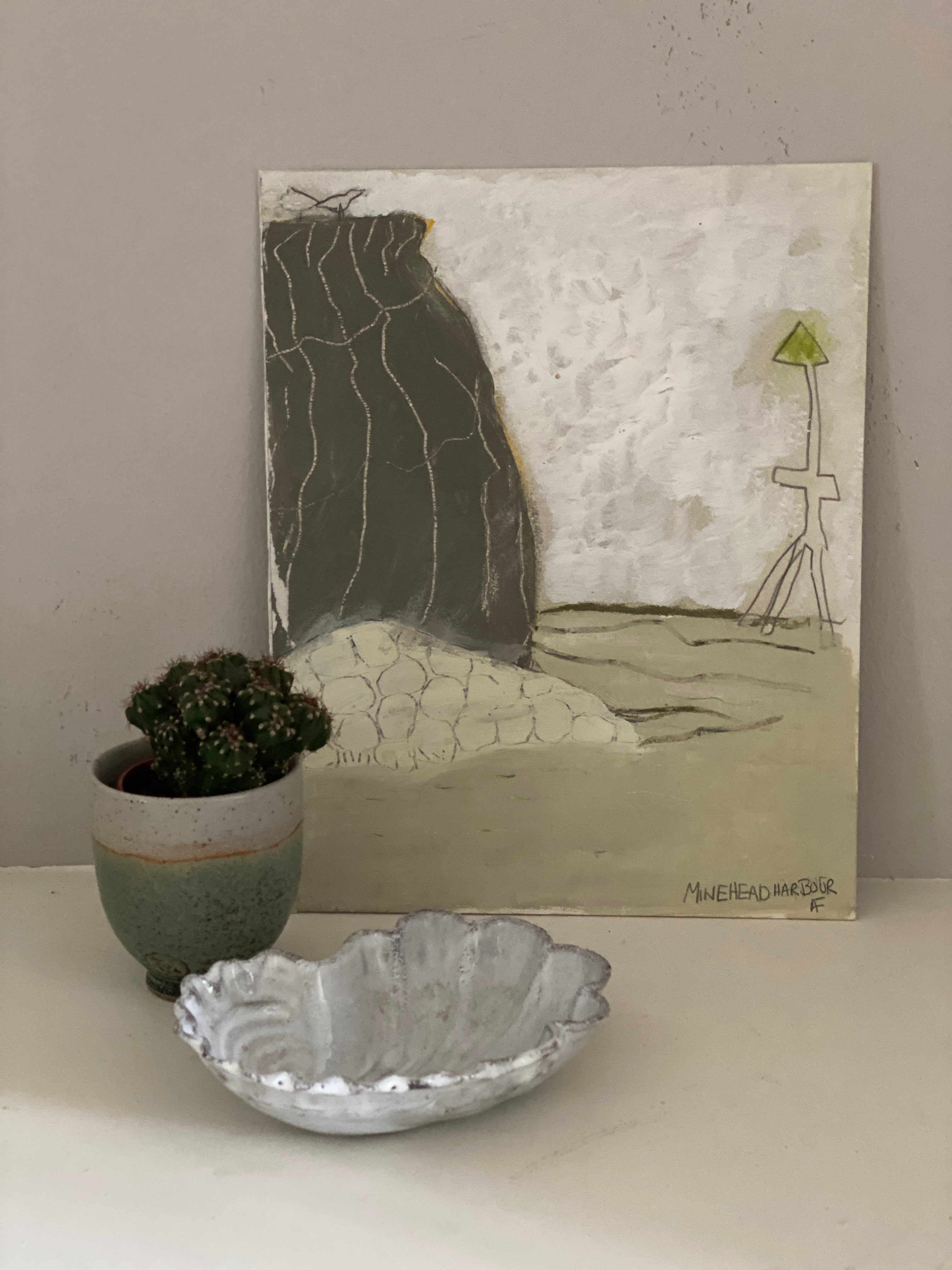 Minehead Harbour by Ann Farley