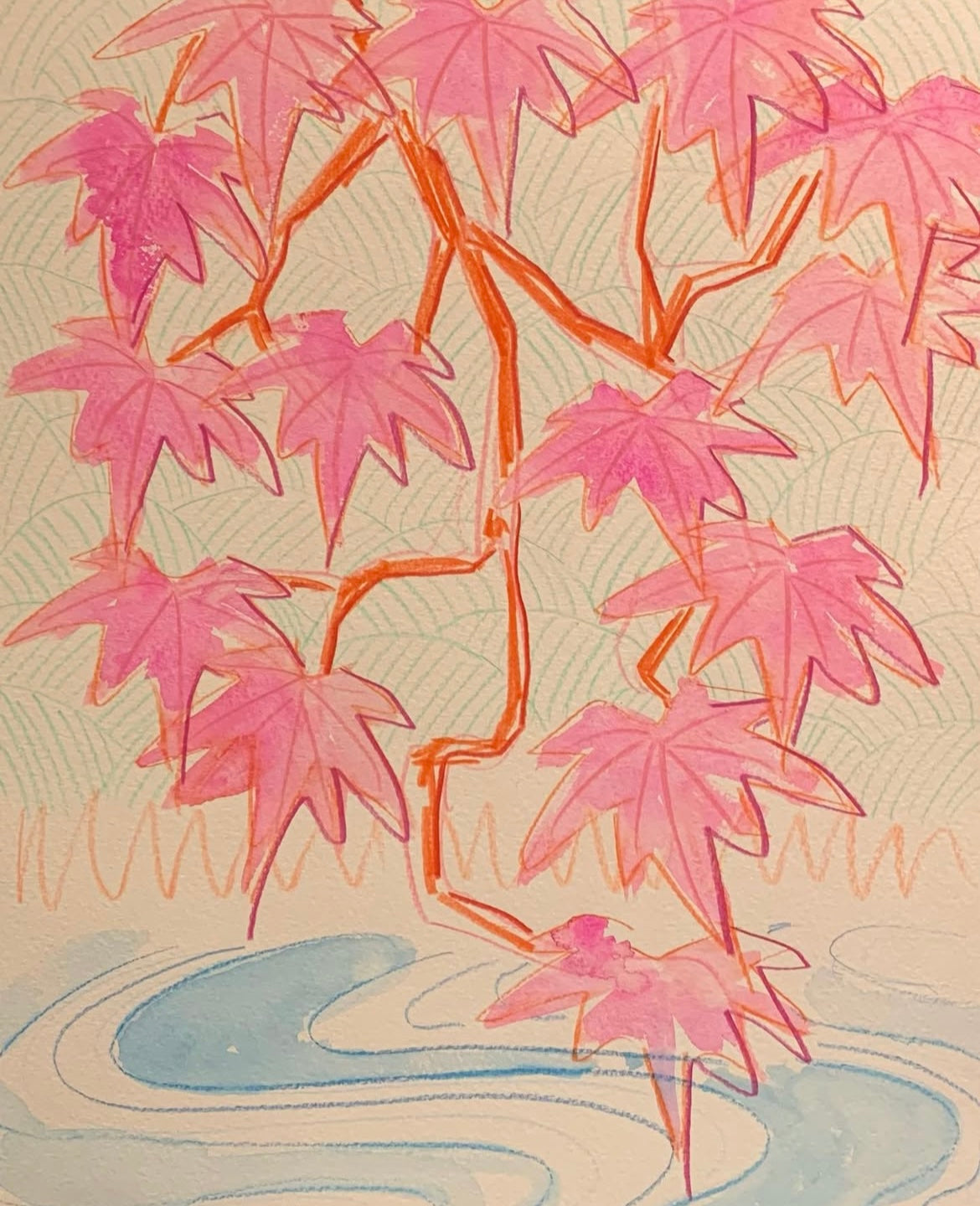 Pink Maple by Catherine Cazalet