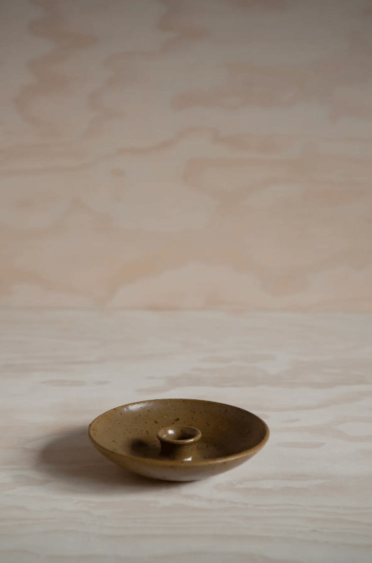 'Skylark' candlestick holder by ceramicist Charlie Maw