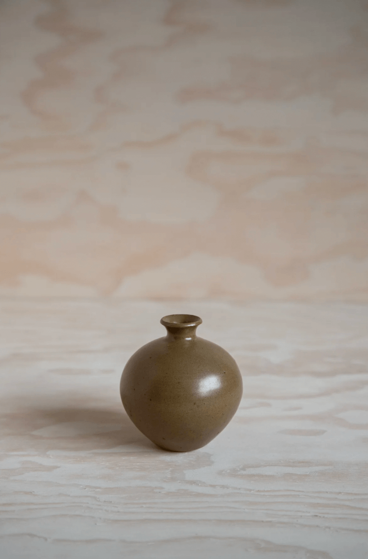 Small bud vase no.1 in Skylark by ceramicist Charlie Maw