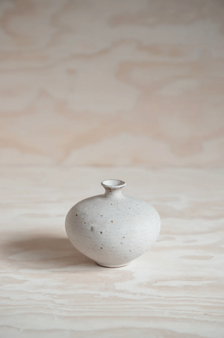 Small bud vase No. 2 in Swallow, by ceramicist Charlie Maw