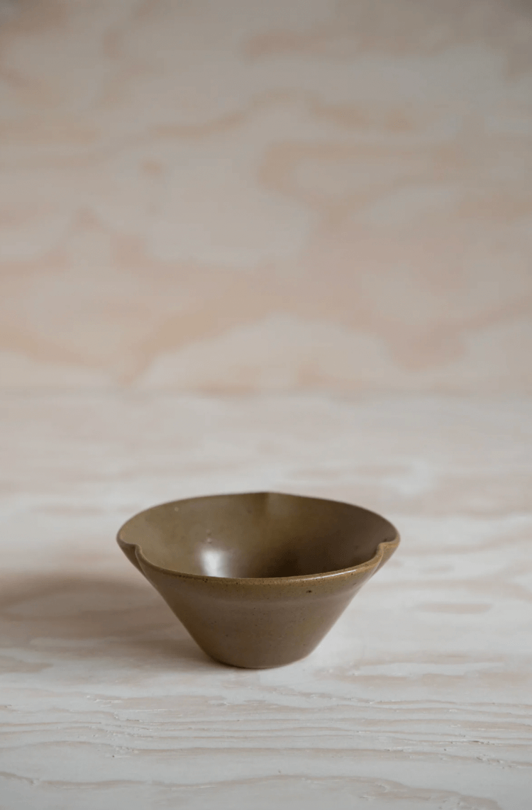 'Skylark' small petal bowl by ceramicist Charlie Maw