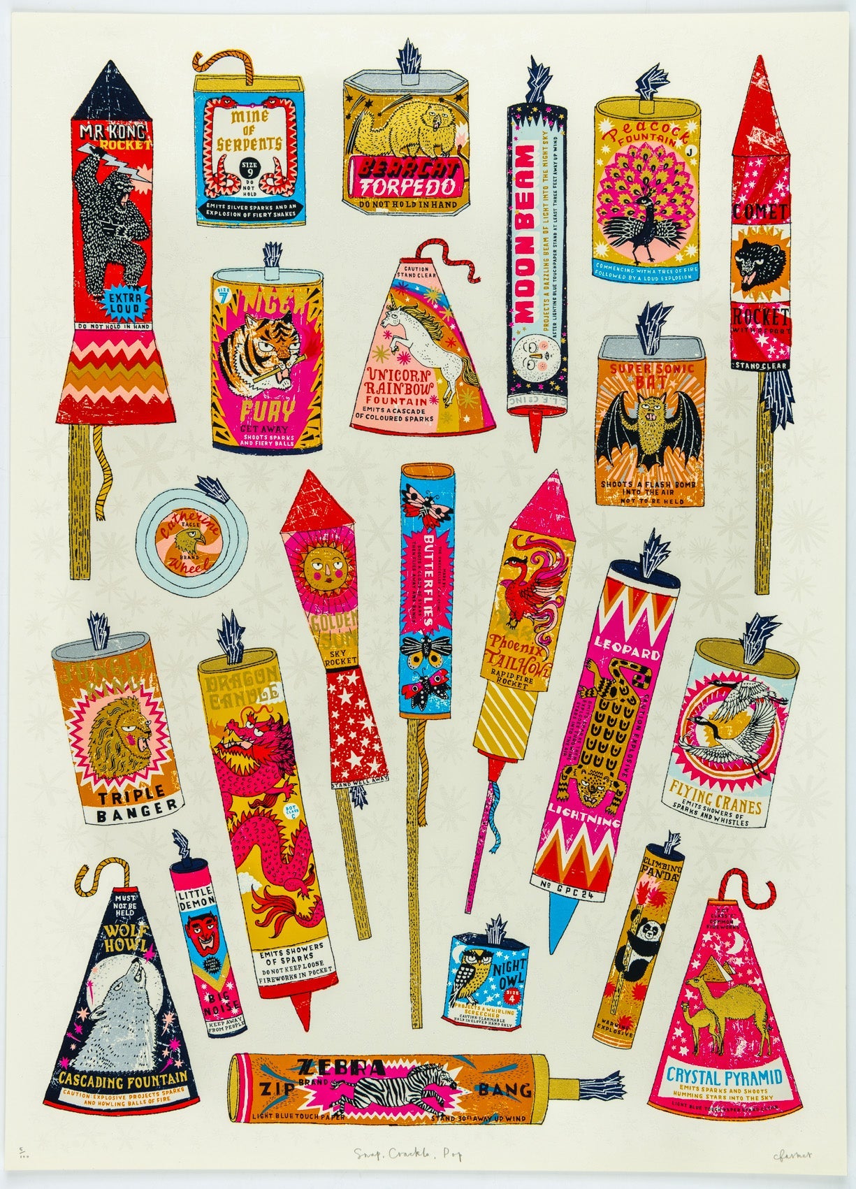 Snap, Crackle, Pop! (Glow in the dark) by Charlotte Farmer