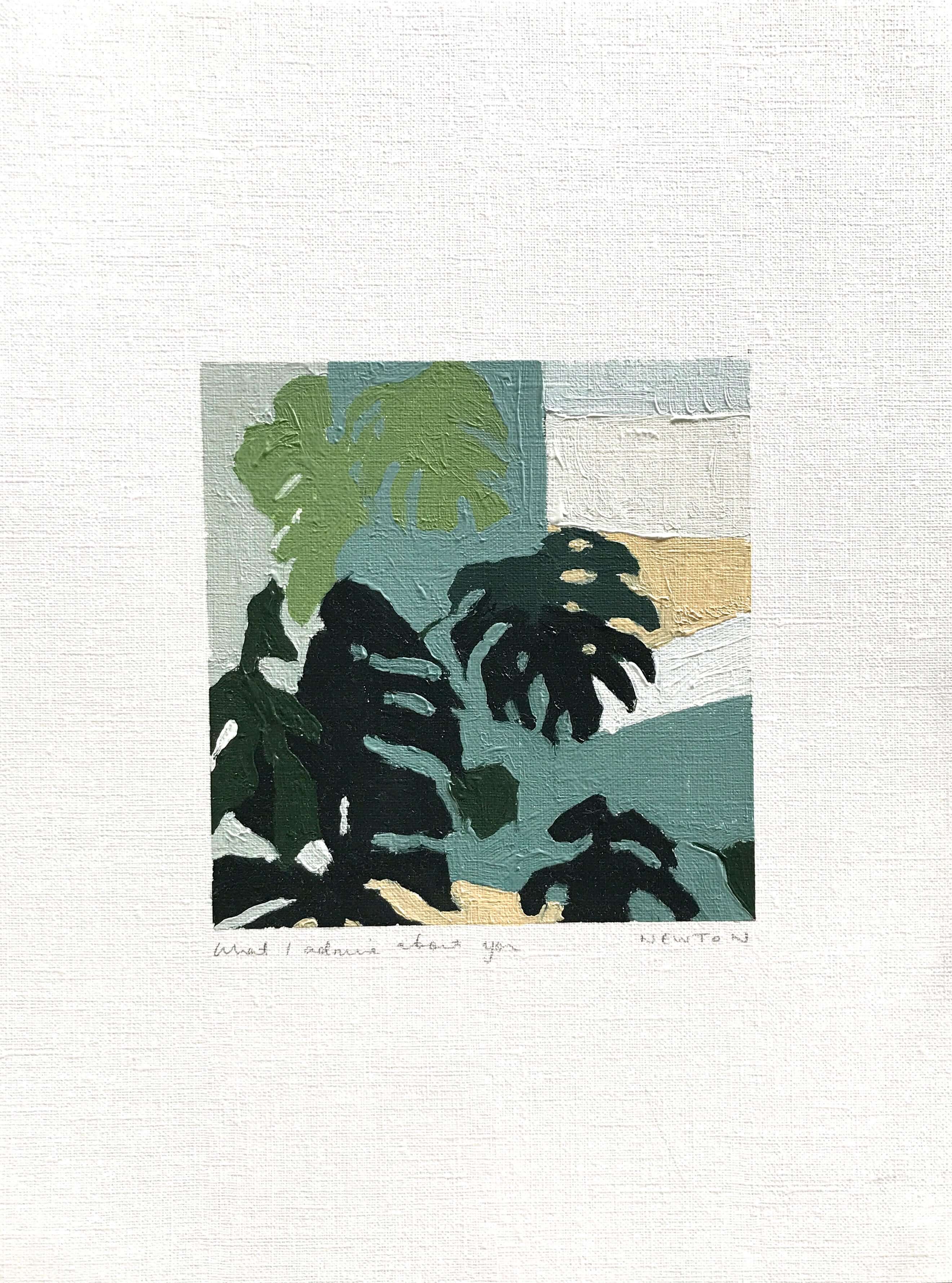 What I admire about you by Sally Newton