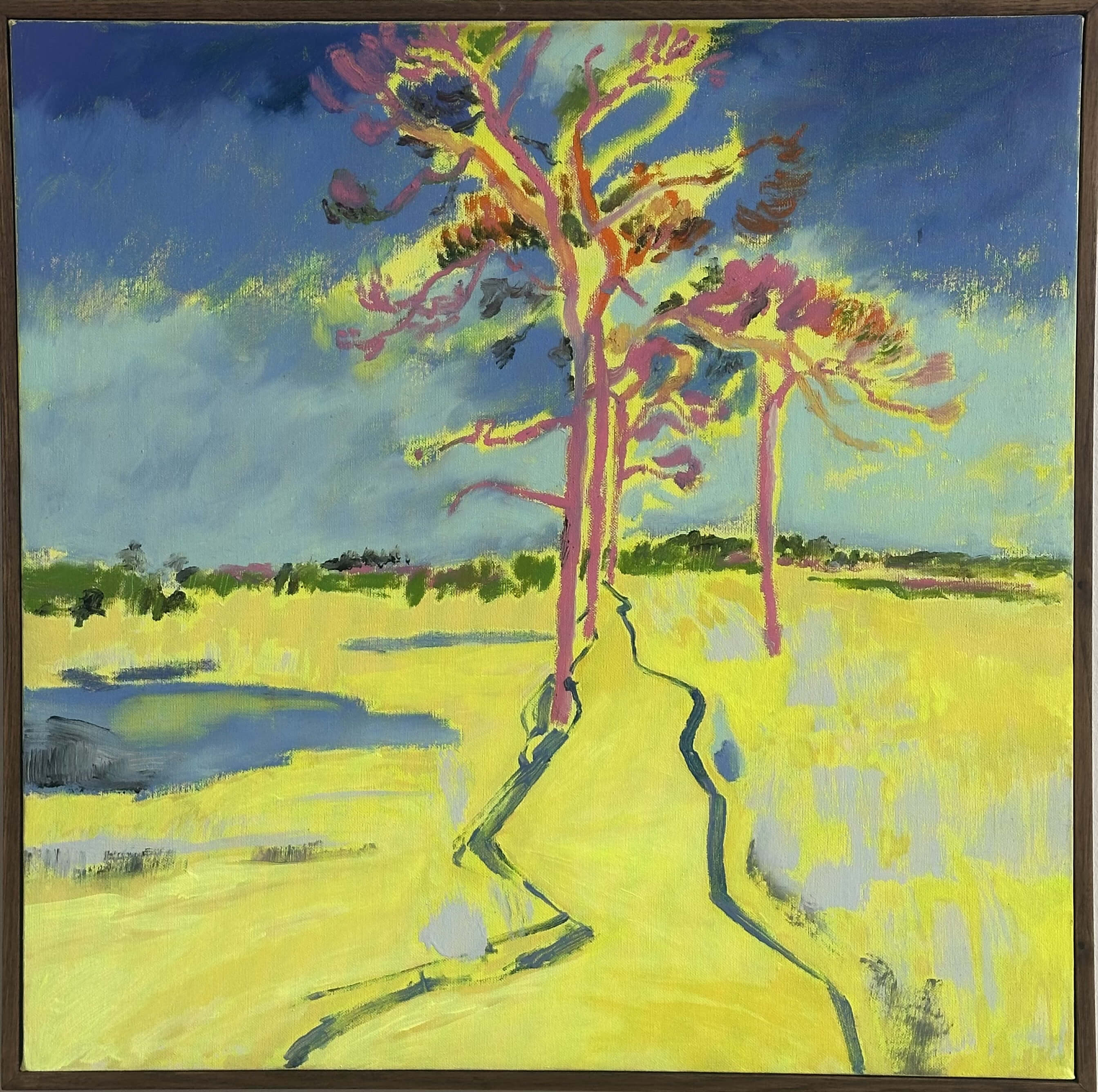 Hannah Rolling's colourful landscape painting