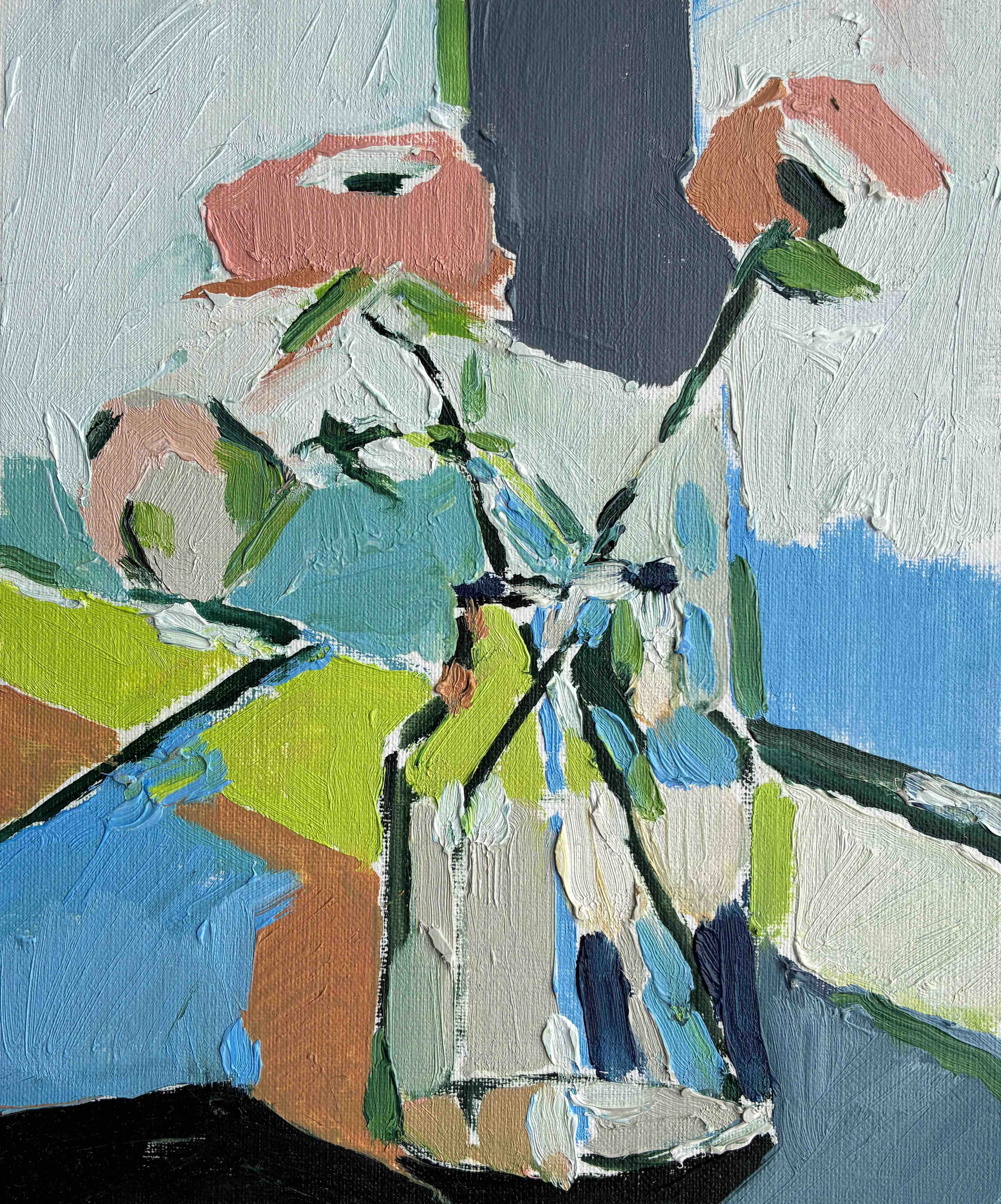 5.12.25, Orange Flowers by Sally Newton