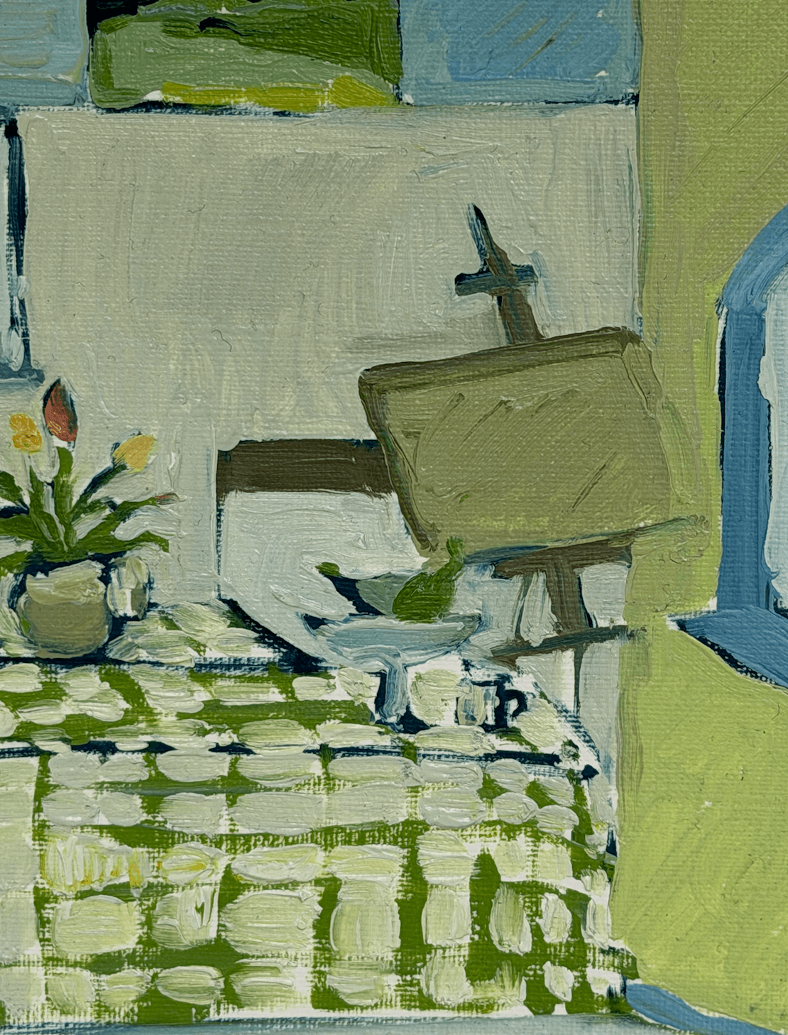 Art class in studio by Sally Newton