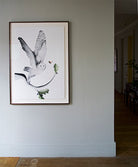 Barn Owl & Moth  by Beatrice Forshall