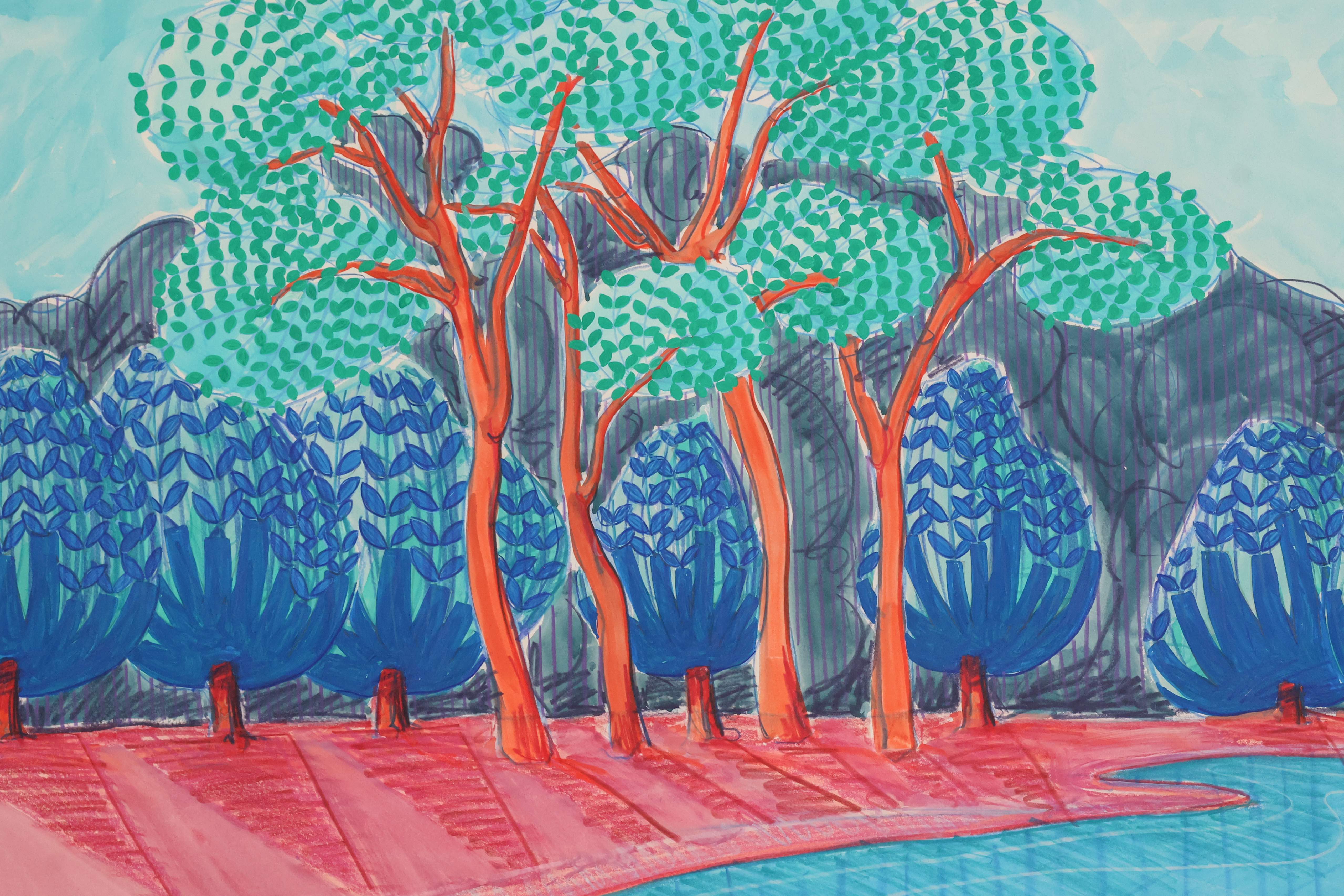 Blue Waters Edge by Catherine Cazalet