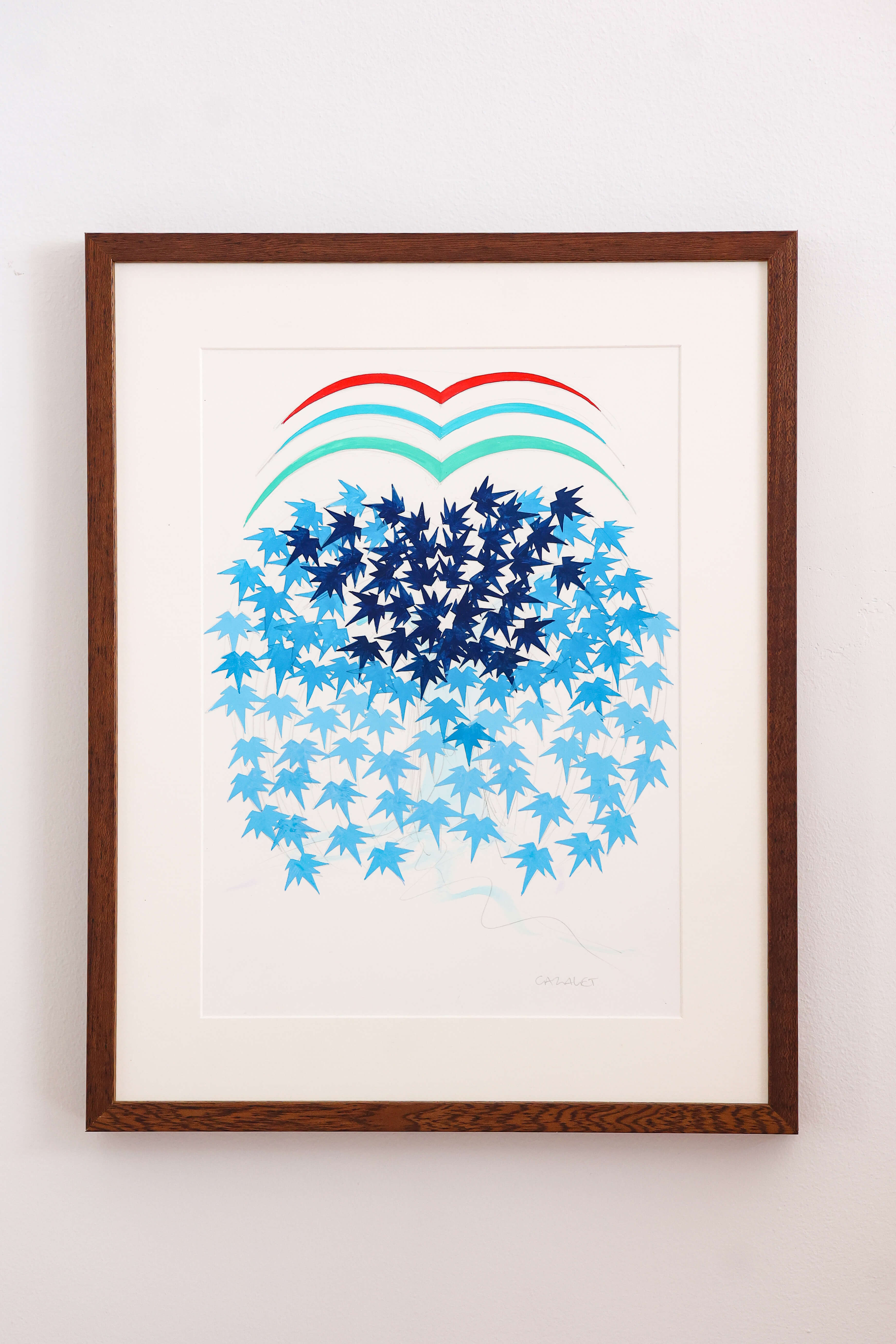 Cascading Leaves III by Catherine Cazalet