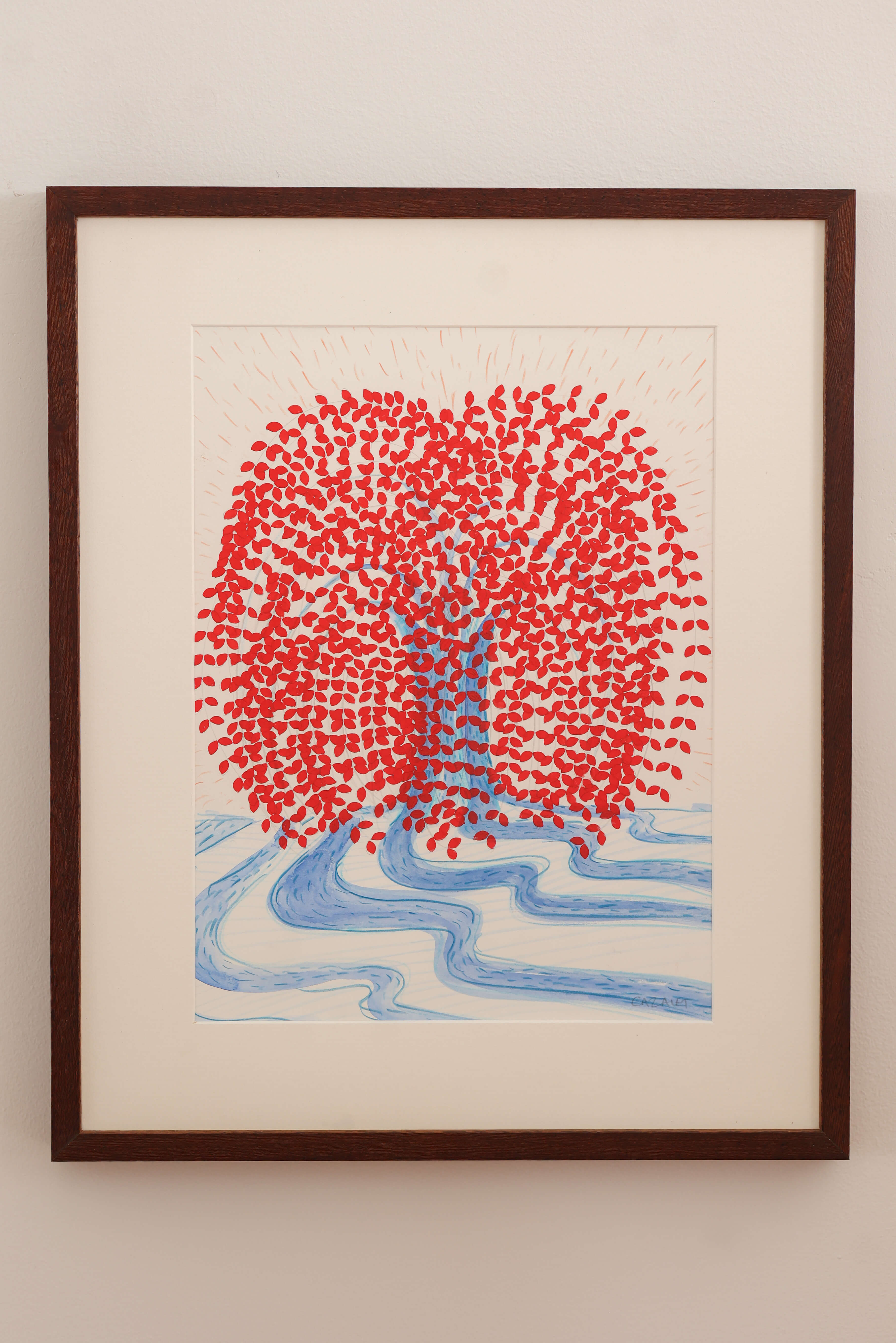 Cascading Leaves IV by Catherine Cazalet