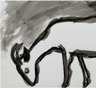 Grazing Goat I by Lizbeth Holstein