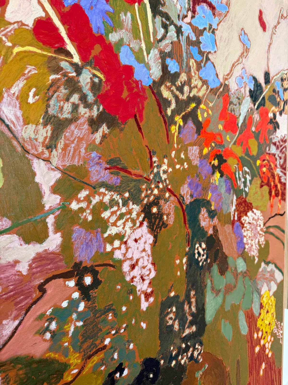 Late Summer Montbretia and Verbena by Eva Ray 