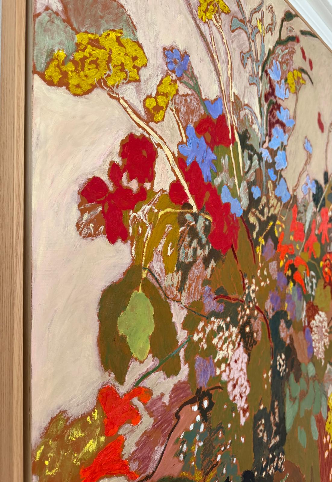Late Summer Montbretia and Verbena by Eva Ray 