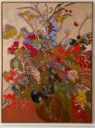 Late Summer Montbretia and Verbena by Eva Ray 