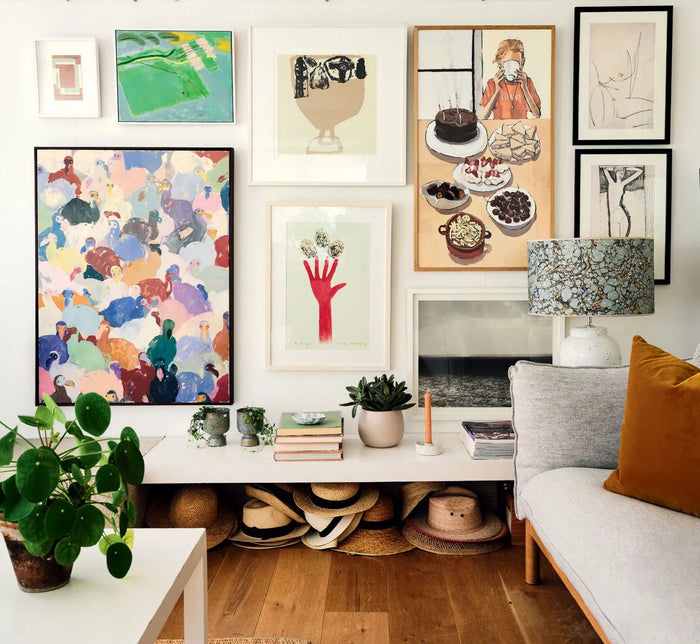 Inside an art consultant's Georgian farmhouse in Hampshire