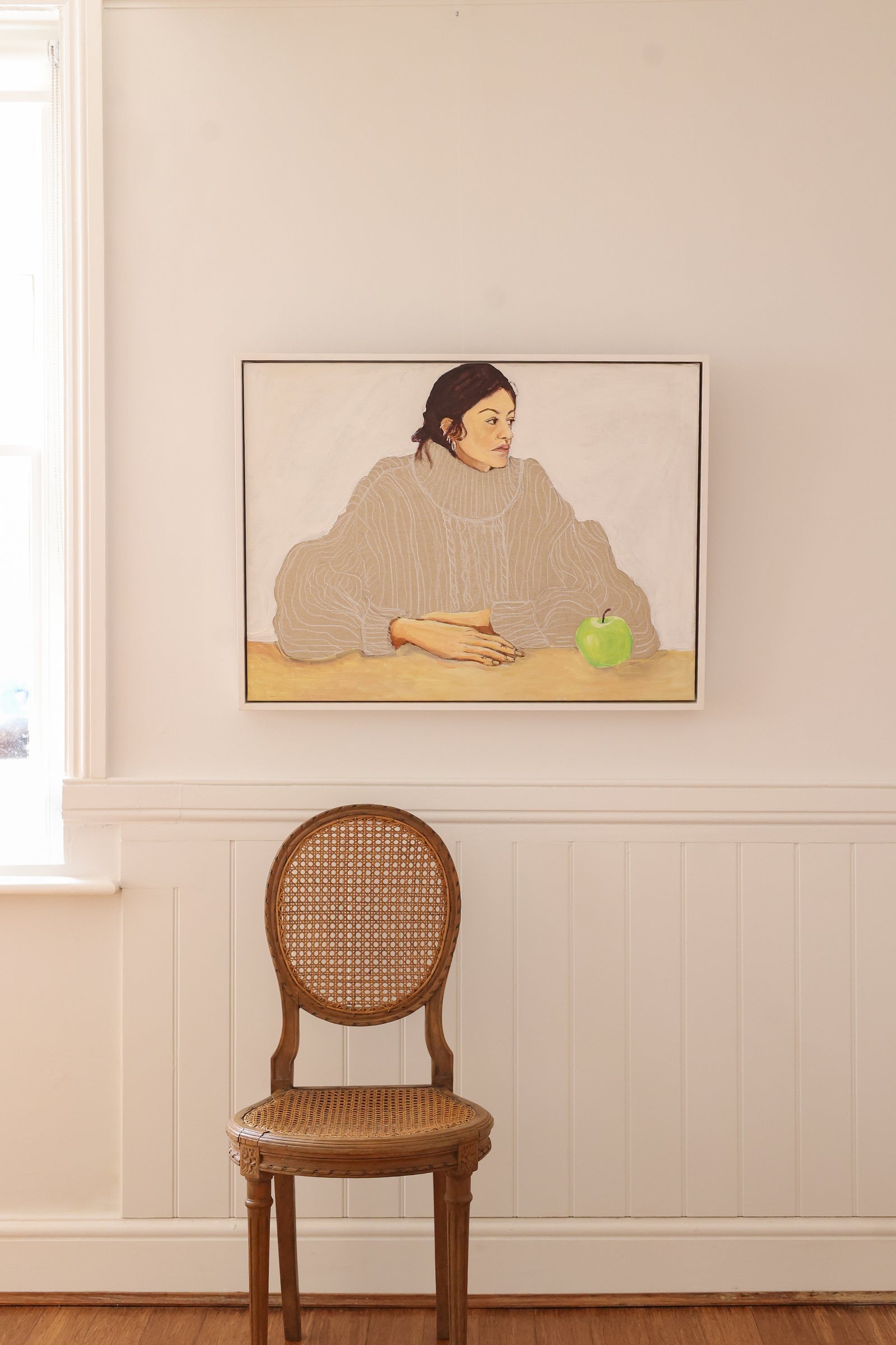 Rose with Apple, painting by Lizbeth Hostein at MYLO Gallery Hungerford