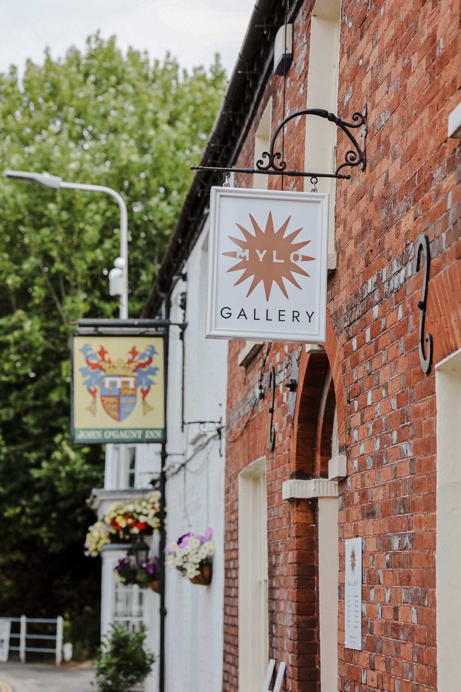 A picture of MYLO signage on the exterior of the gallery