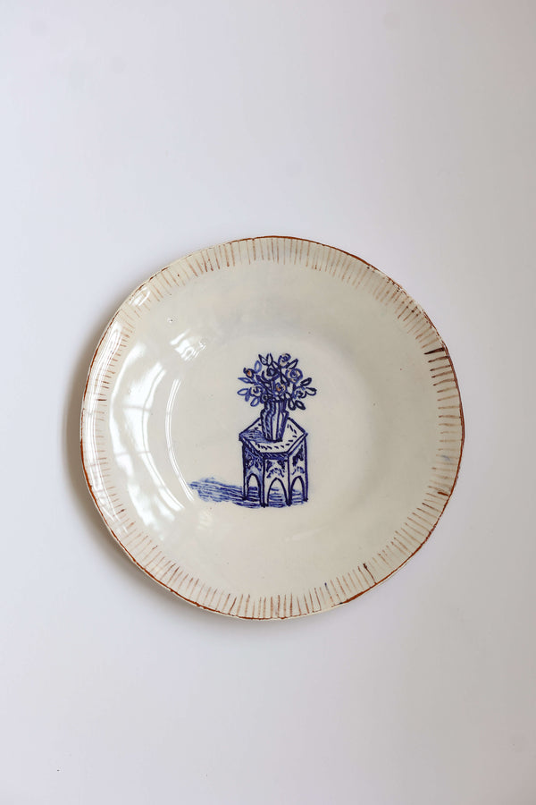 Morrocan Inspired Tea Plate - Flower Vase