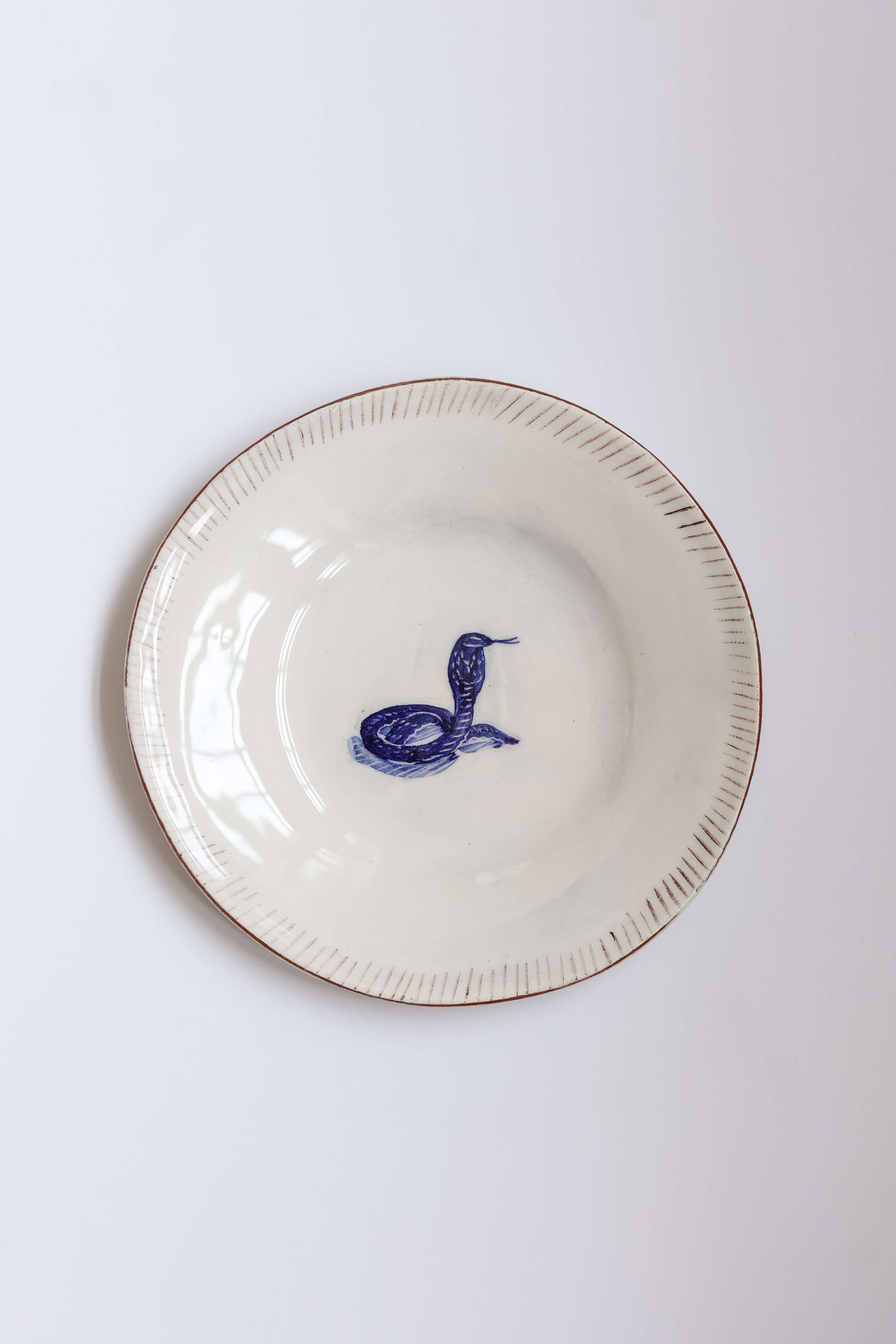 Morrocan Inspired Tea Plate - Snake by Linzi West 