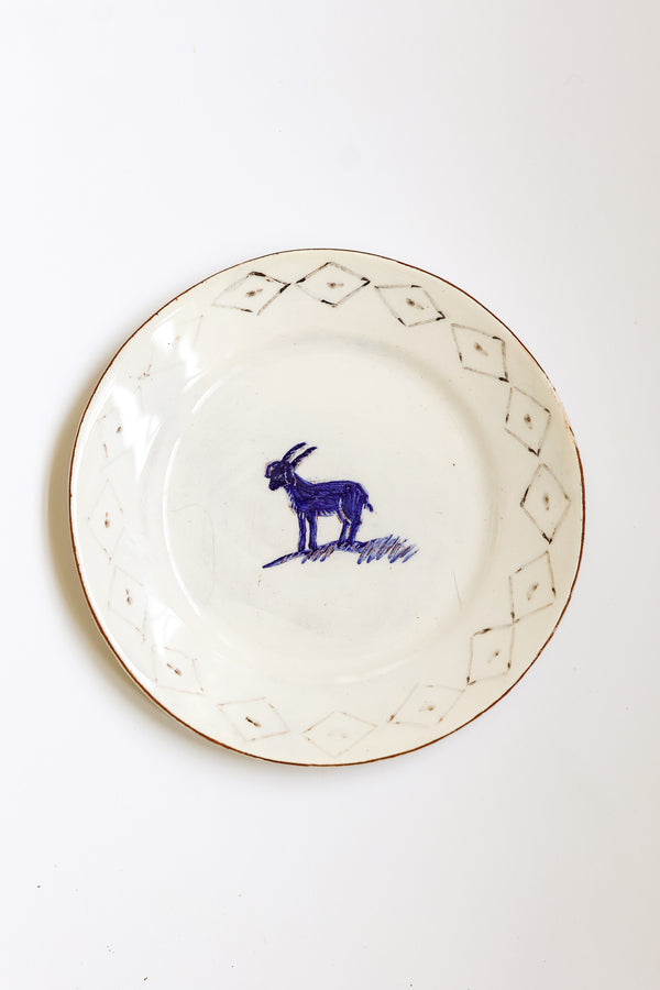 Morrocan Inspired Tea Plate - Grazing Goat