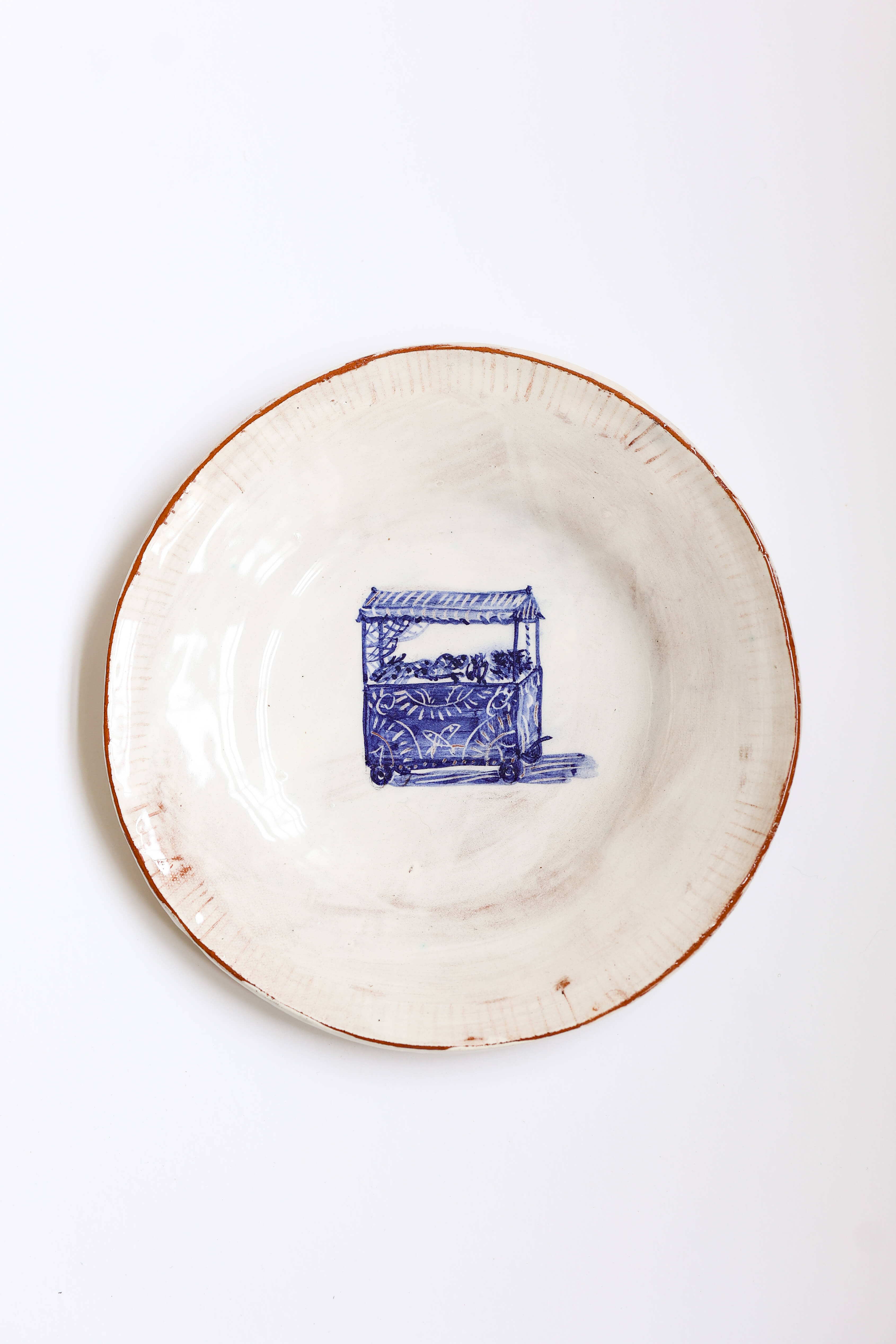 Morrocan Inspired Tea Plate - Market Stall by Linzi West