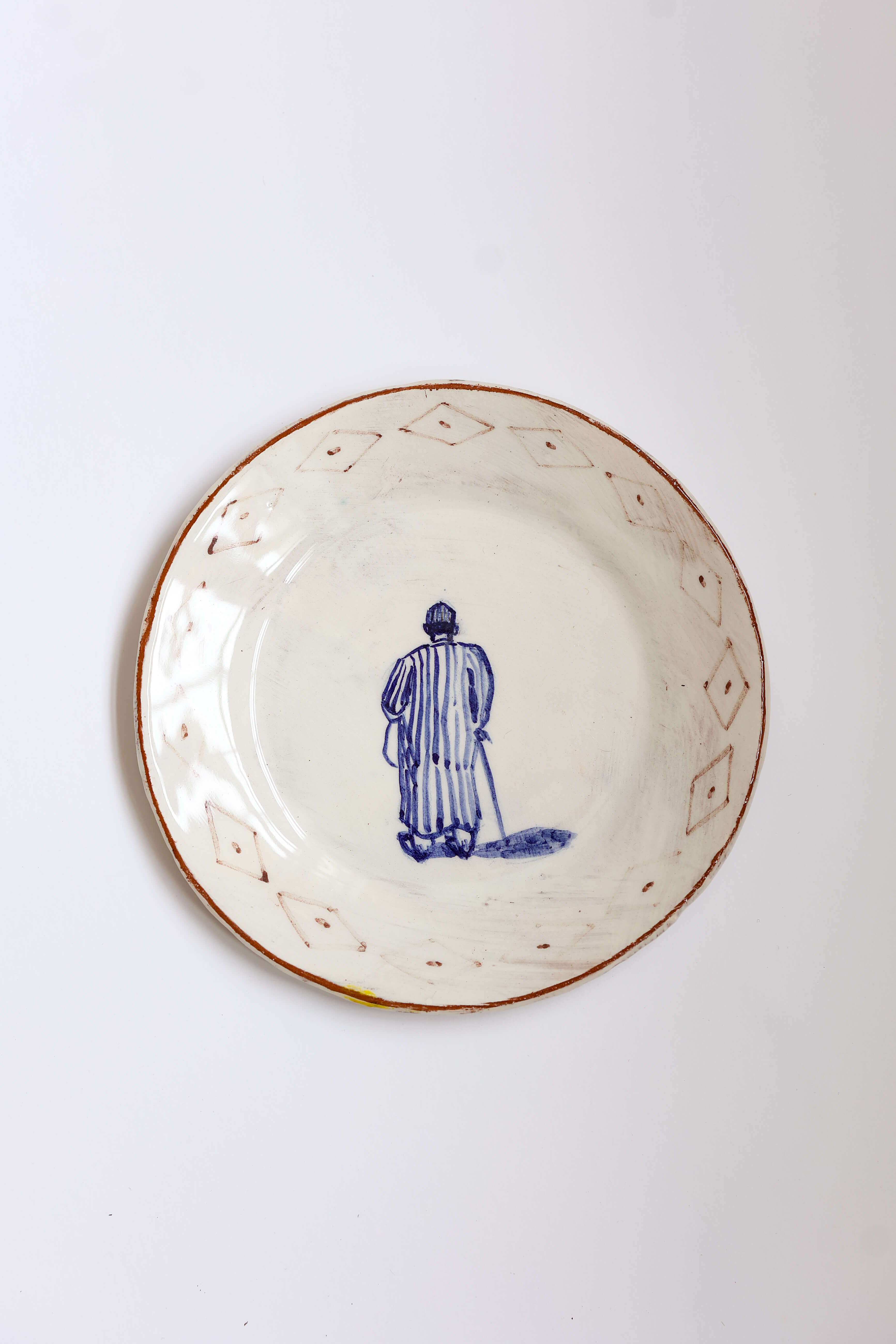 Morrocan Inspired Tea Plate - Goat Herder by Linzi West