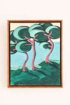 Pink Trees on the Cliff by Catherine Cazalet