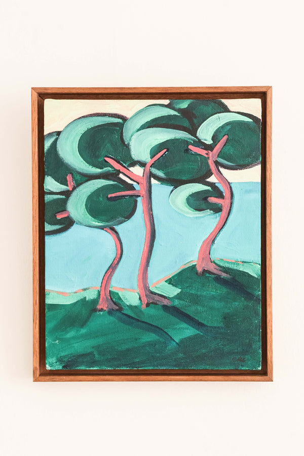 Pink Trees on the Cliff