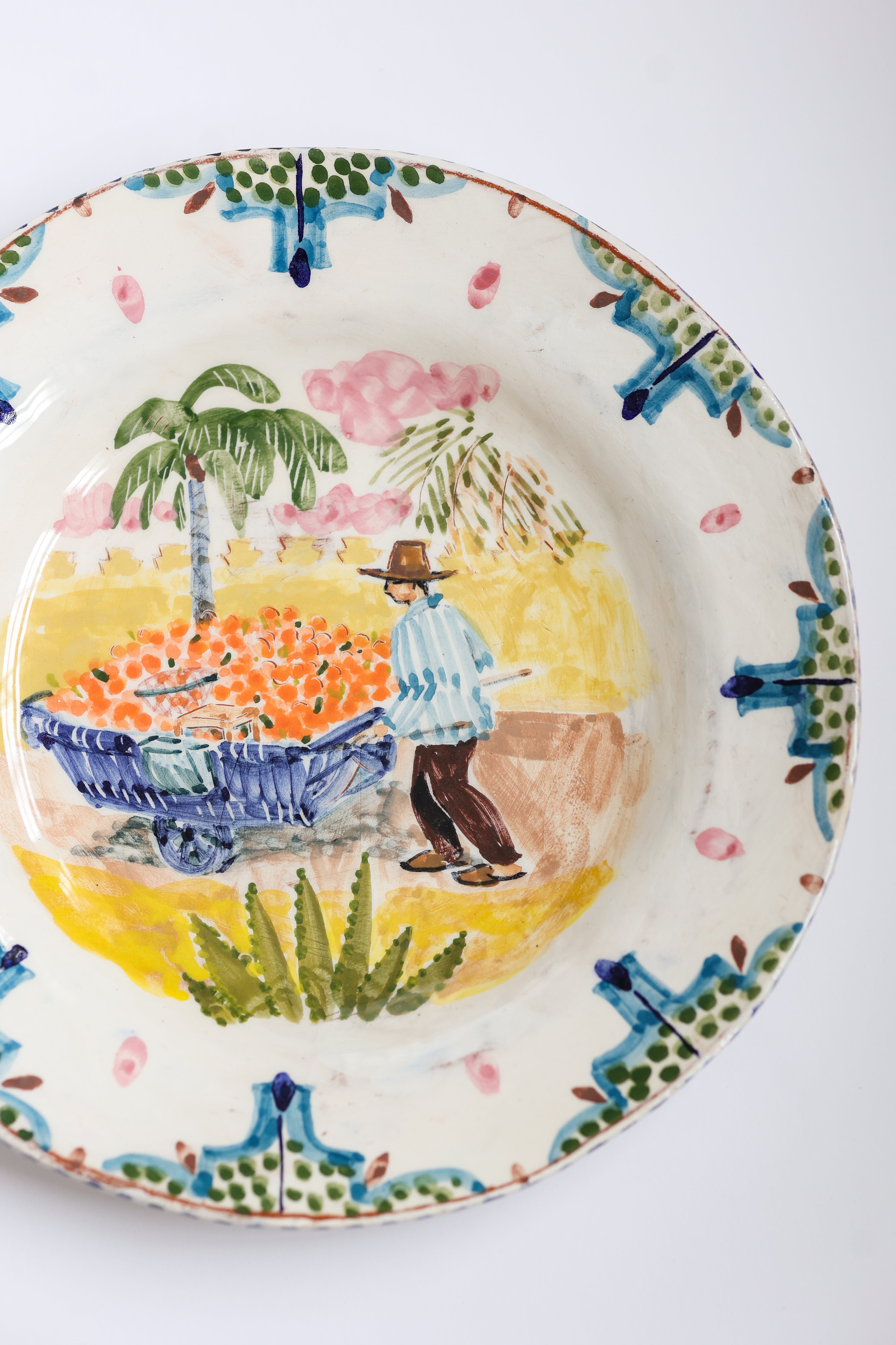 The Orange Seller Plate by Linzi West