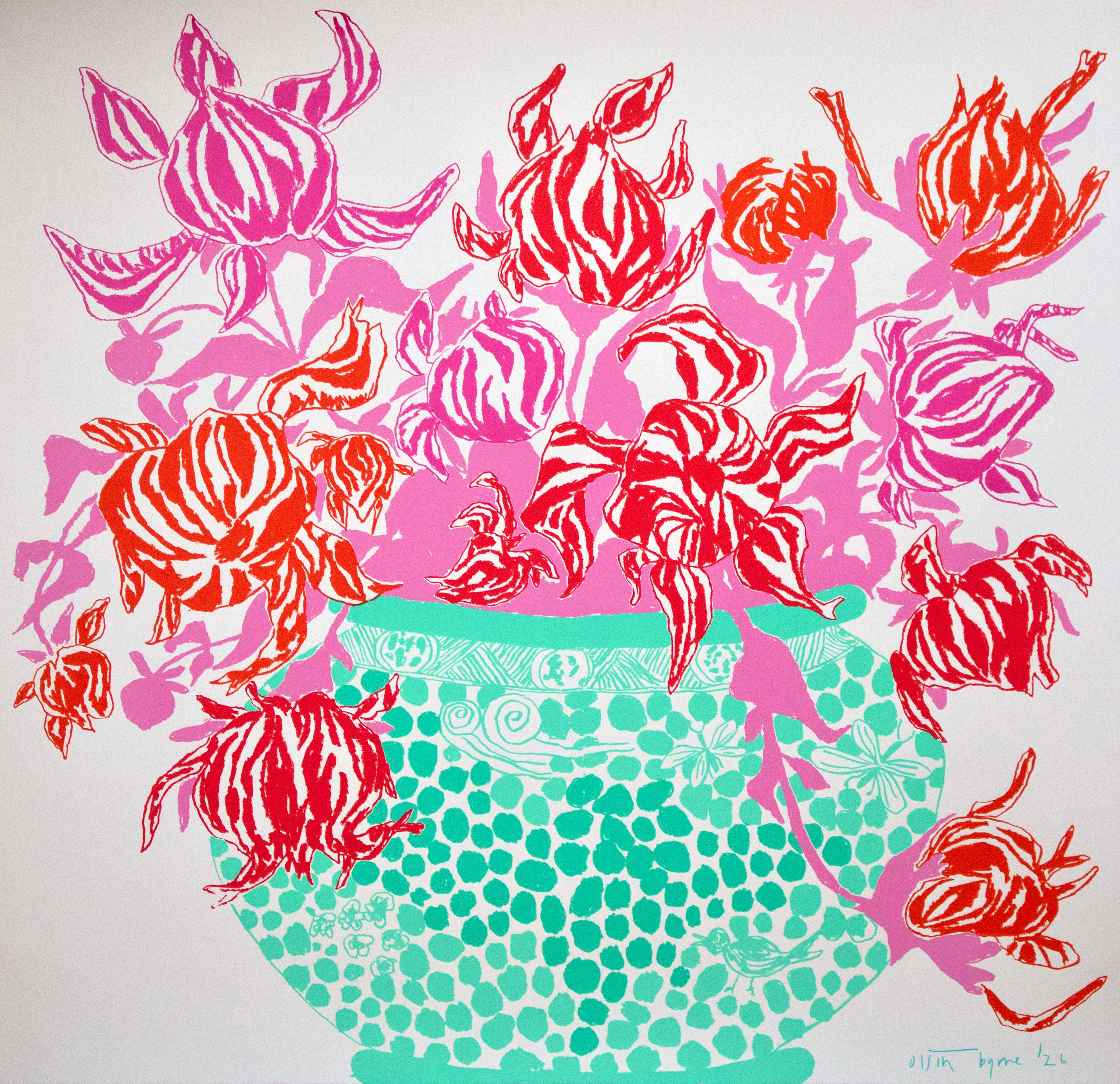 Turquoise Pot by Oisin Byrne