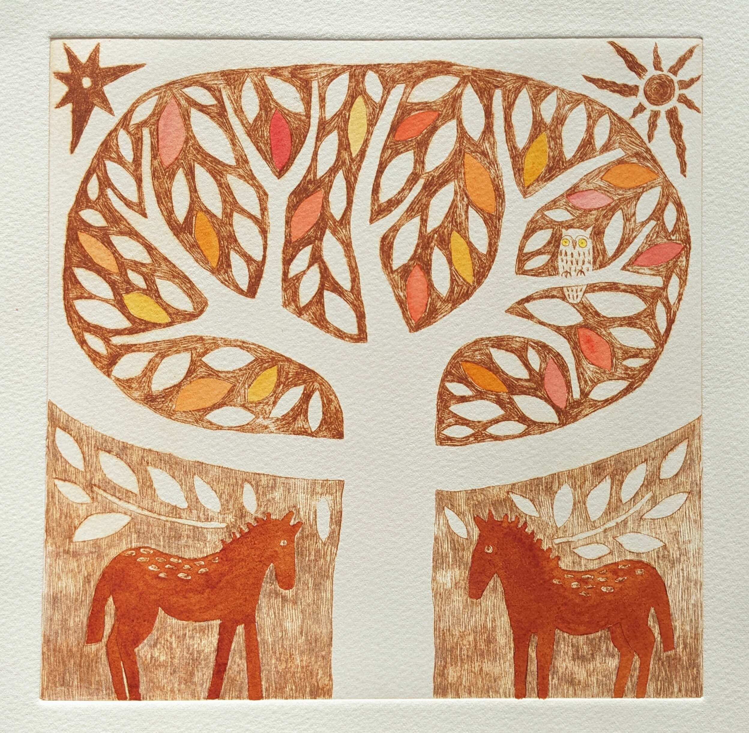 Under the tree by Lizzie Wheeler