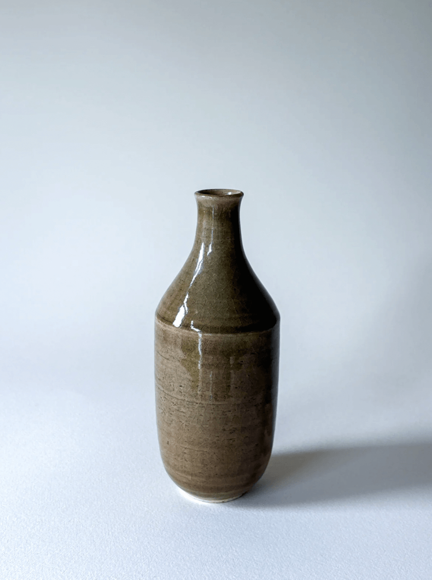Ash Green Vase by ceramicist Charlie Mew