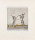 'Boxing Hares' by Guy Allen