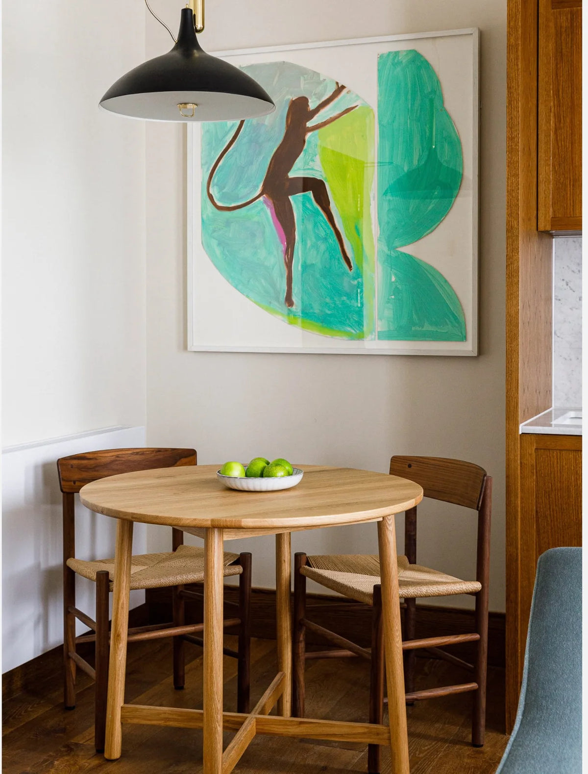 Framed art art consultancy London The Gessner dining area