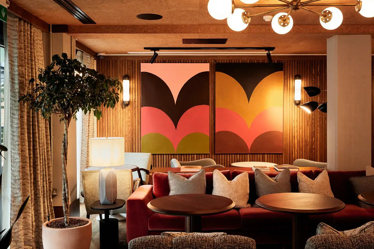 Mylo Art consultancy abstract art London The Gessner lounge 