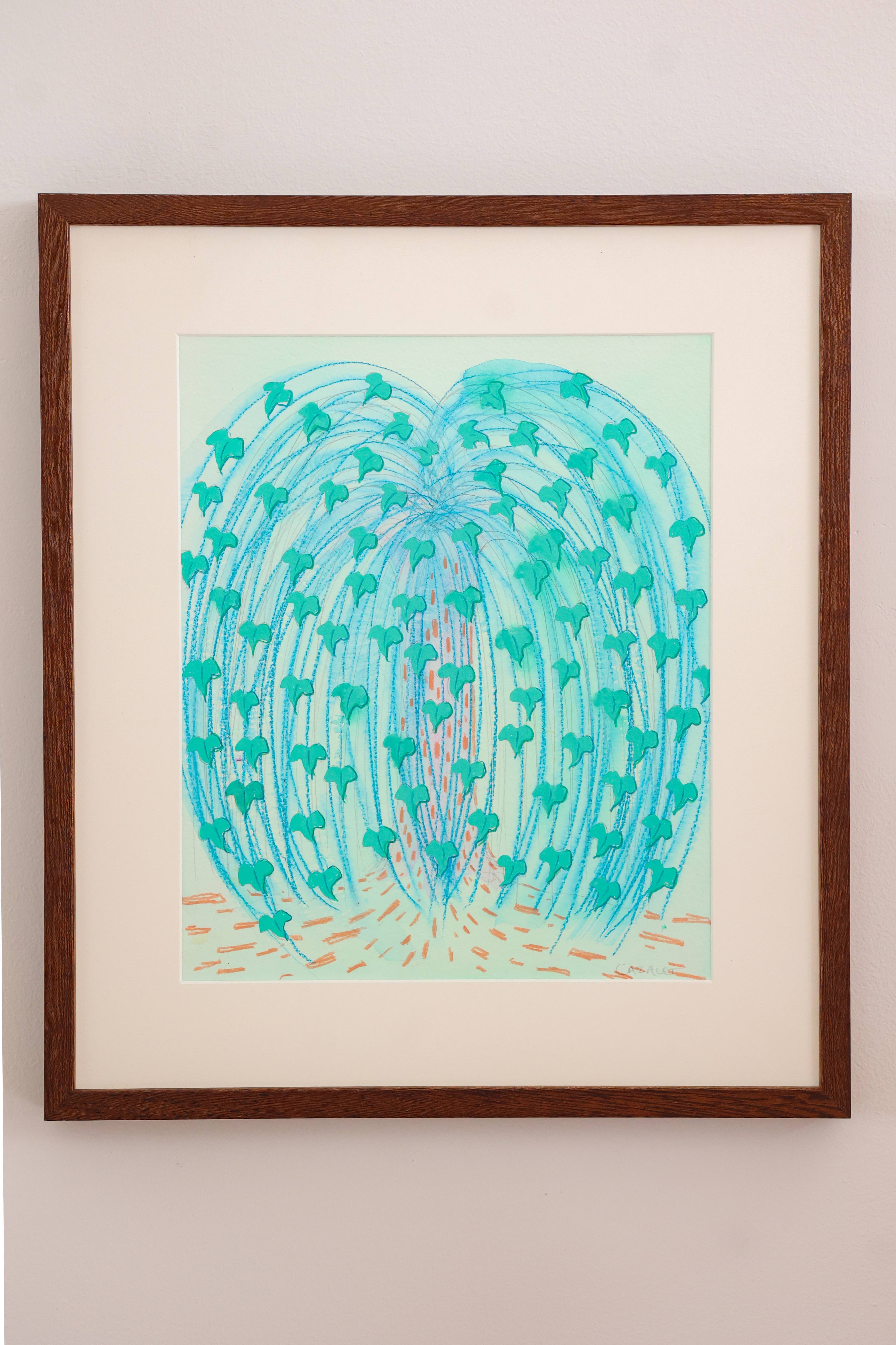 Cascading Leaves I by Catherine Cazalet