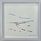 Landscape Study VI by Sally Newton. Abstract artwork with coloured lines on a light background, signed 'NEWTON'.