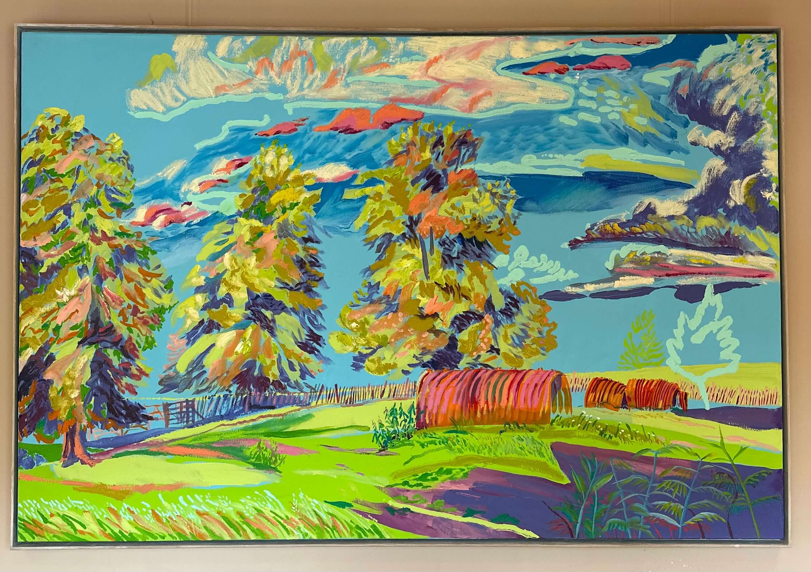 Lovely limes amongst the Pig Arcs by Hannah Rollings